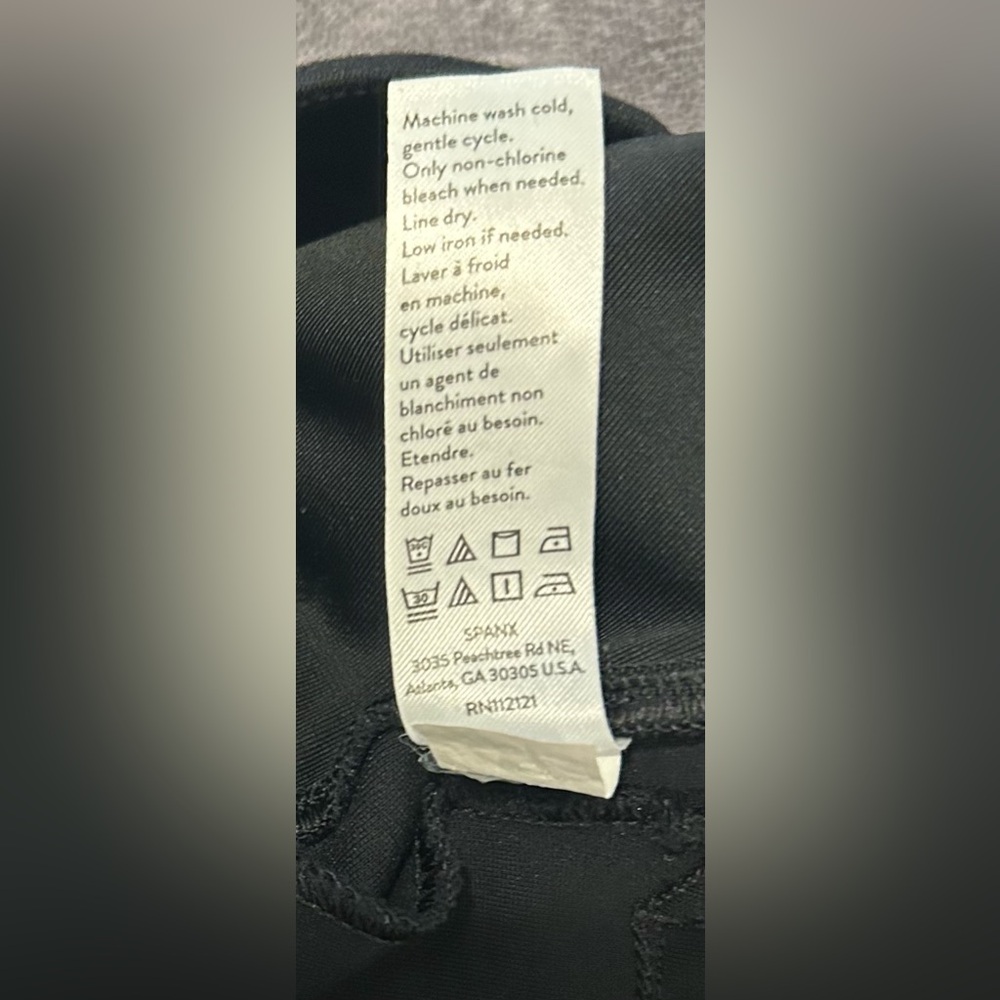 Spanx Black Cropped Structured pants XS EUC - image 5